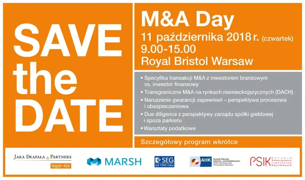 M&A Day – 11 października 2018 r.